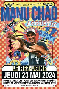 Manu Chao en concert à Genève en 2024